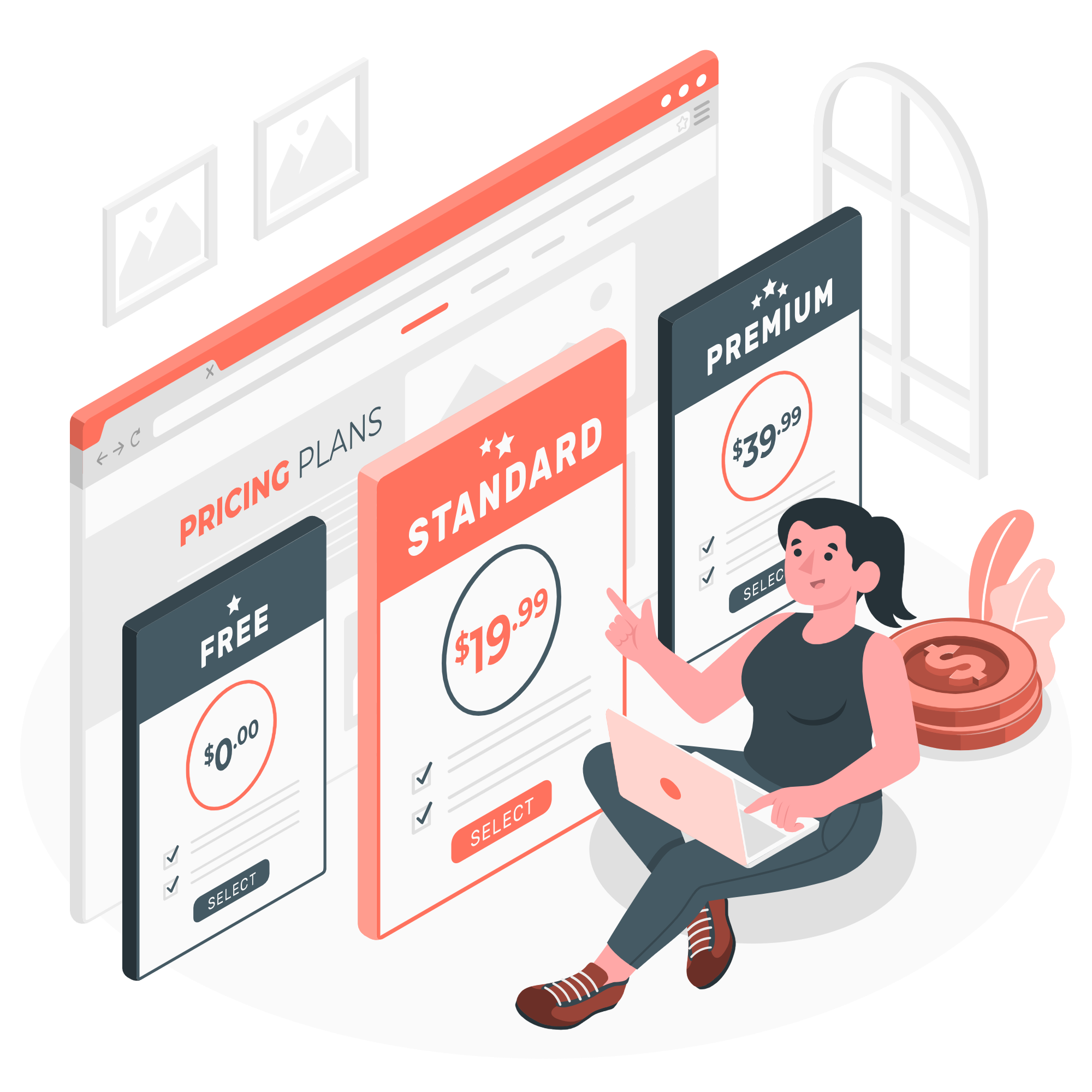 Blogging illustration